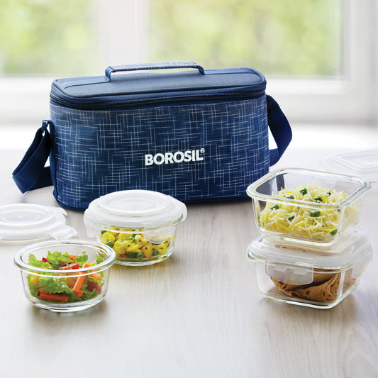 Borosil Indigo Universal Lunchbox