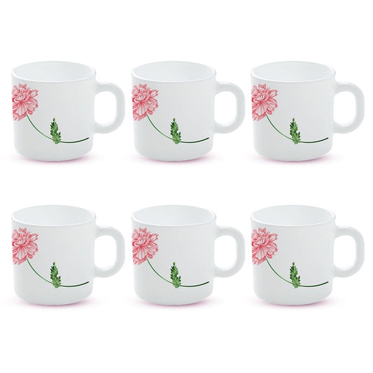 Larah by Borosil Red Mist Mug Set