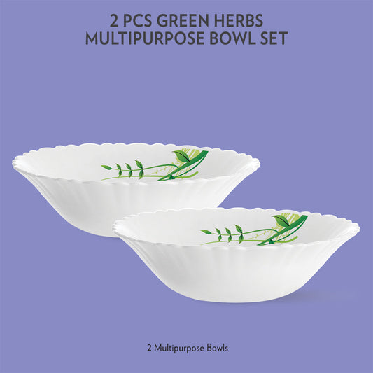 Green Herbs Multipurpose Bowl