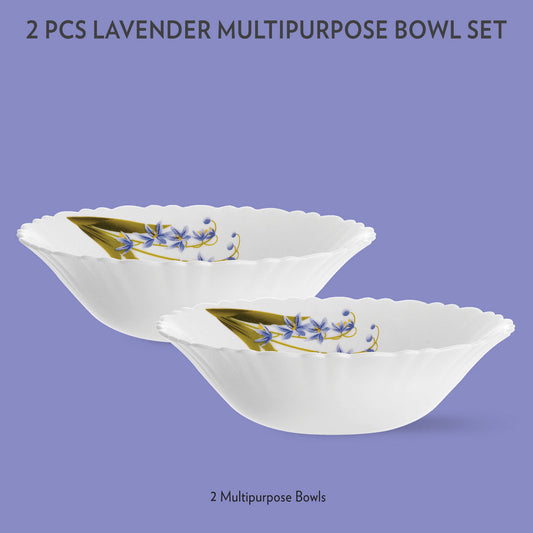 Larah by Borosil Lavender Multipurpose Bowl