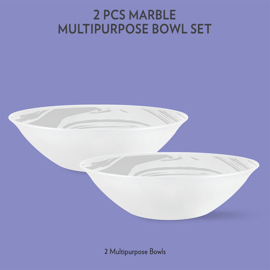 Larah by Borosil Marble Multipurpose Bowl