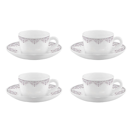 Larah by Borosil Lark Cup n Saucers Set