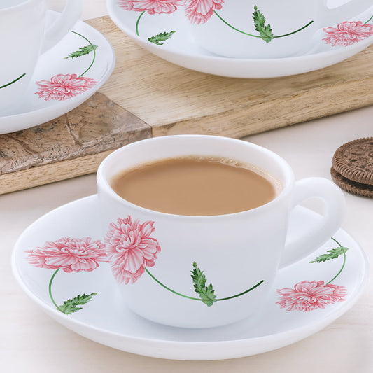 Larah by Borosil Red Mist Cup n Saucer Set