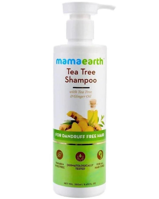 Mamaearth Tea Tree Anti Dandruff Shampoo + Hair Oil For Dandruff Free Hair Combo -250