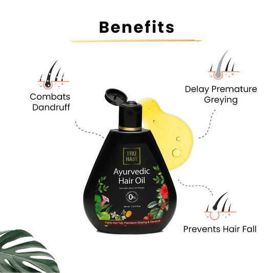 Tru Hair & Skin Hair Oil For Hair Fall Control & Dandruff -200 ml