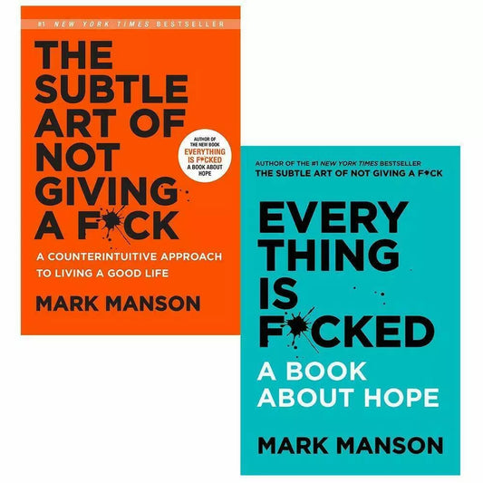 Mark Manson Book Set: The Subtle Art of Not Giving a Fck & Everything is Fcked – Boxed Edition