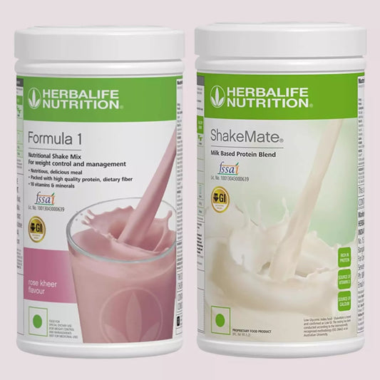 Herblife Formula 1 Shake Mix Rose Kheer Flavour And Shakemate