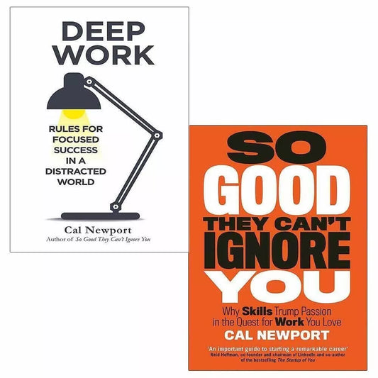 (Deep Work And So Good They Can't Ignore You-paperback 2books set