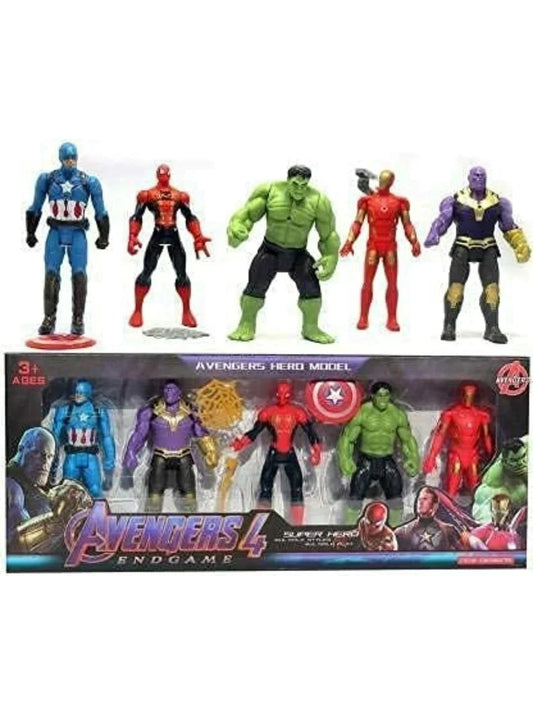 Avengers Superhero Action Figure Toy Set of 5