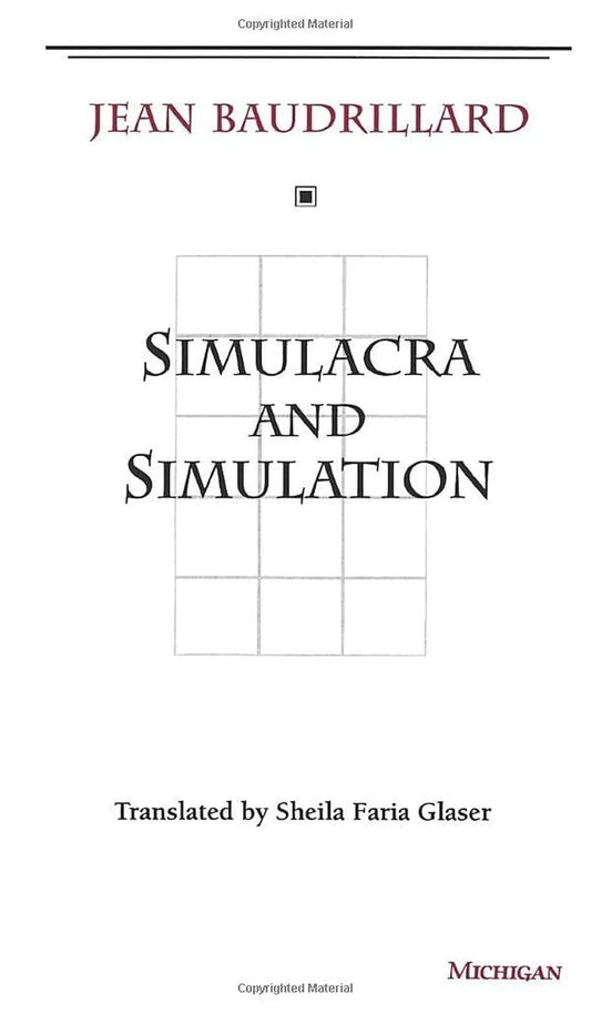 Simulacra and Simulation: Paperback – 1 January 1994