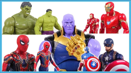 Superhero Action Figures Set Marvel Avengers Toys