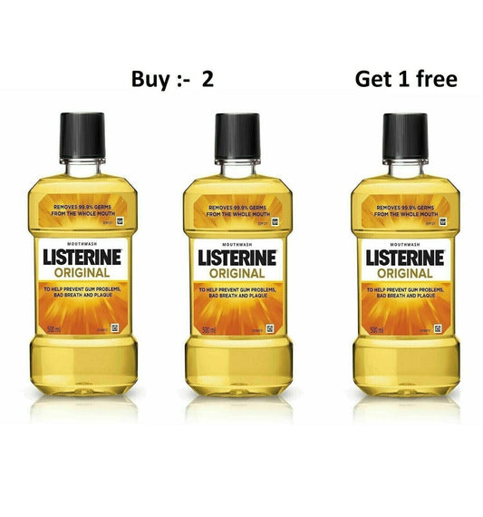 Listerine Original Mouthwash 250ml | BUY 2 GET 1 FREE |