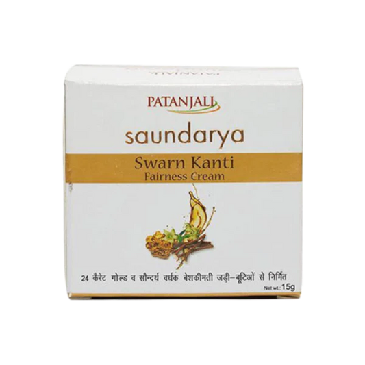 Patanjali Saundarya Swarna Kanti Fairness Cream -15 gm - Pack of 1