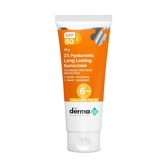 The Derma Co 1% Hyaluronic Long Lasting Sunscreen SPF 50 Pa++++ -50 gm