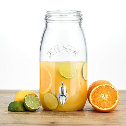 Glass Jar with Dispensing Tap for Drink and Beverages | 3 Litre