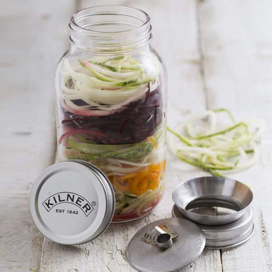 Glass Jar with Spiralizer Blade Disc | 1 Litre