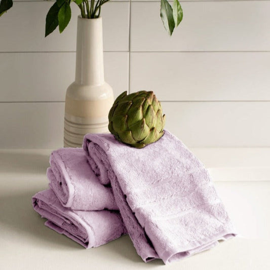 Pink Bamboo Hand Towel | Set of 3