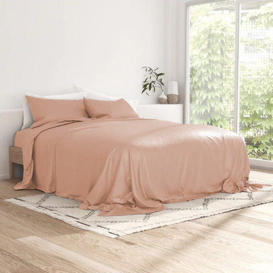 Rose Gold Bamboo Bedsheet Set | Multiple Sizes