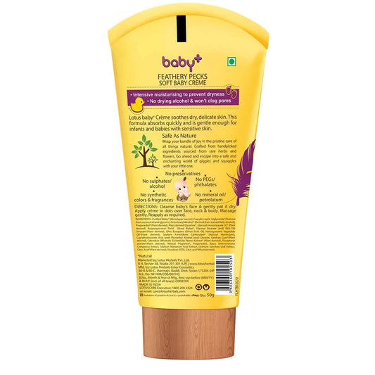 Lotus Herbals Baby+ Feathery Pecks Soft Baby Crème