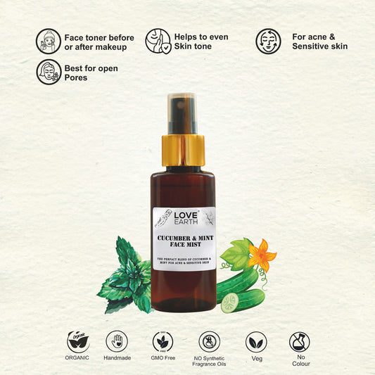 Love Earth Cucumber & Mint Face Mist -100 ml