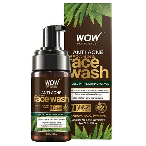 Wow Skin Science Anti Acne Foaming Face Wash - 100 ml