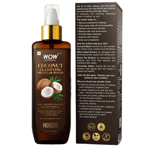 Wow Skin Science Coconut Clarifying Micellar Water - 200 ml