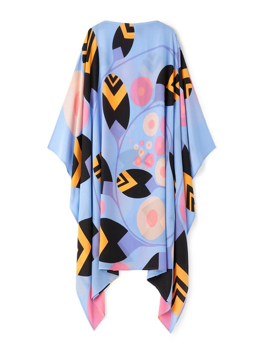 Casual Wear French Moss Printed Women Short Kaftan J5700