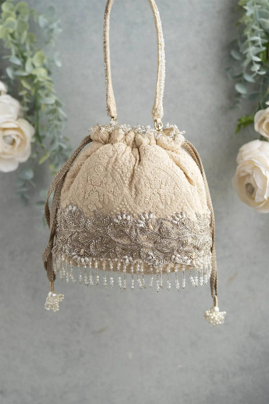 Indian Potli bag, Wrist bag, sling bag, hand embroidered handbag