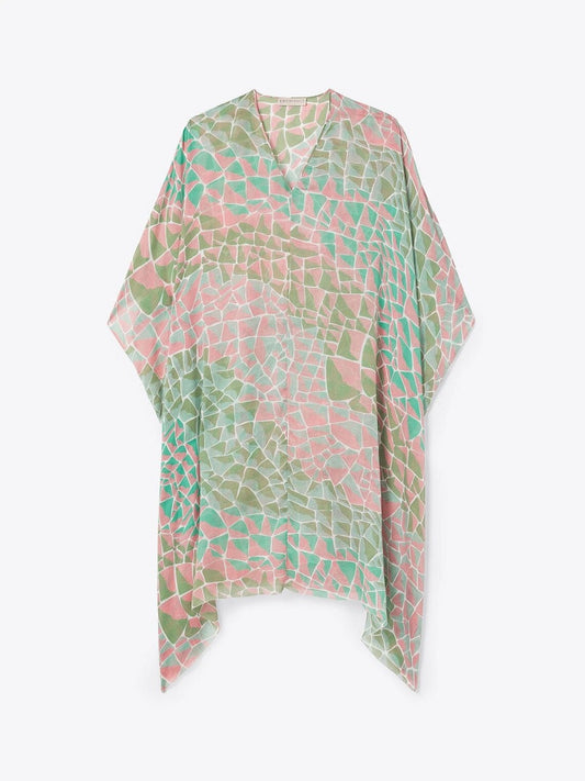 Georgette Animal Printed Beach Cover up Women Kaftan J5674