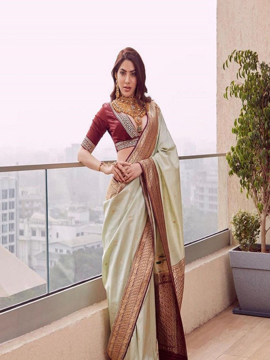 Soft Lichi Silk Kanchivaram Saree