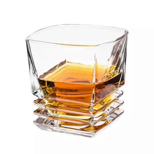 Luxury Square Rock Whisky Glass for Wine, Whiskey, Beer, Party Glass