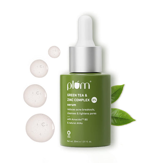 Plum 3% Zinc Complex Face Serum with Green Tea - 30 ML