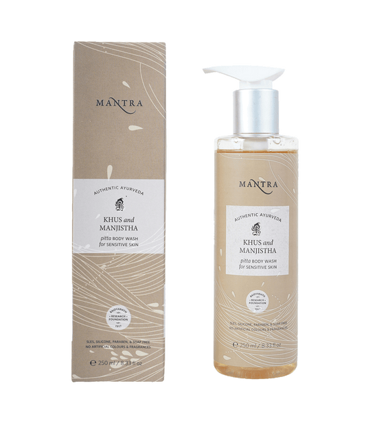 Mantra Herbal Khus and Manjistha Pitta Body Wash For Sensitive Skin -250 ml