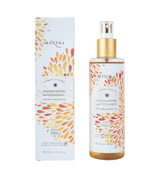 Mantra Herbal Ashwagandha And Cinnamon Vata Body Massage Oil