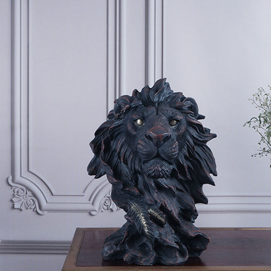 Pascale Premium Lion Face Figurine