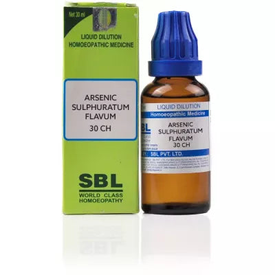 SBL Homeopathy Arsenic Sulphuratum Flavum Dilution