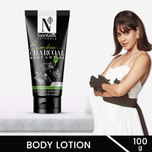 NutriGlow Natural’s Bamboo Charcoal Body Lotion - 100 gms