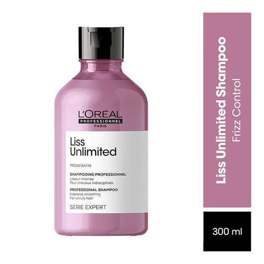 L'Oréal Professionnel Liss Unlimited Professional Shampoo For Unruly Hair, 300ML - Intensive Smoothing Shampoo