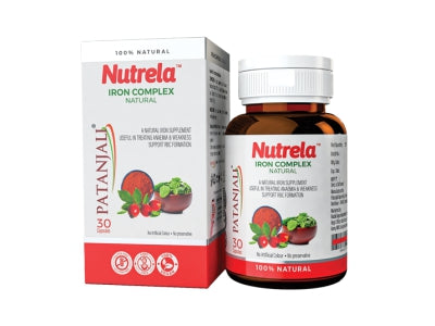 Patanjali Nutrela Natural Iron Complex Capsule - 11 gms