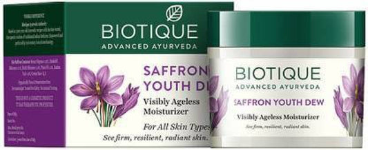Biotique Saffron Youth Dew Ageless Moisturizer - 100 gms