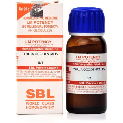 SBL Homeopathy Thuja Occidentalis LM Potency