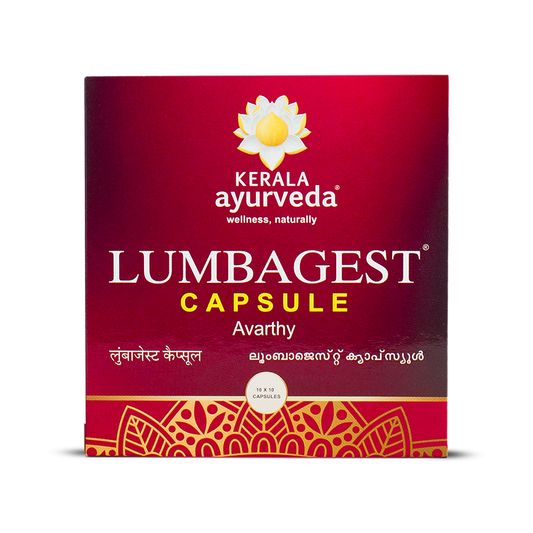 Kerala Ayurveda Lumbagest: Herbal Joint & Back Support Capsules