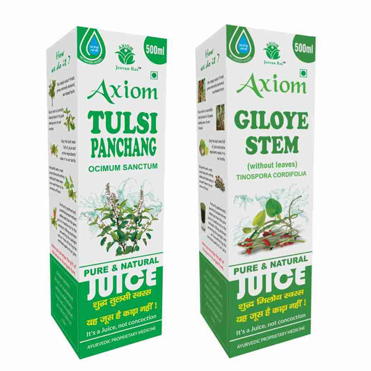 Axiom Jeevanras Tulsi Panchang / Giloy Stem Juice Combos
