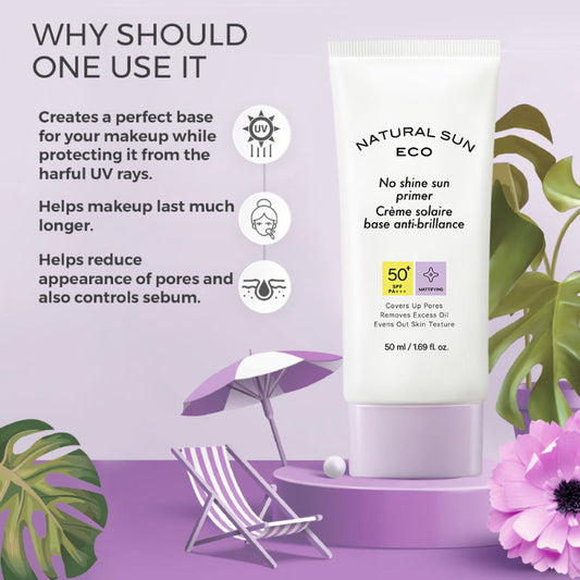 The Face Shop NaturalSun Eco No Shine Sun Primer - 50 ml