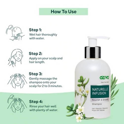 OZiva Naturelle Infusion Nourish & Growth Shampoo - 200 ml