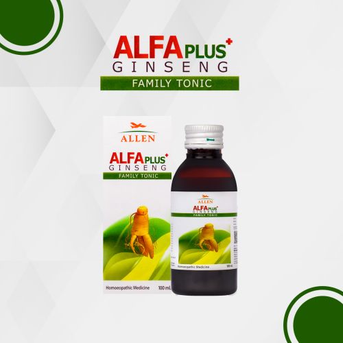 Allen Homeopathy Alfa Plus Ginseng Family Tonic