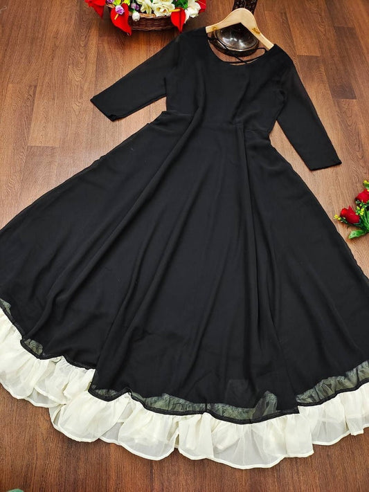 New Launching Beautiful Readymade Georgette Flair Kurti 13-MA4