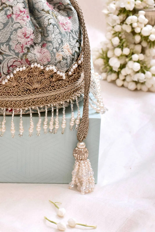 Indian wedding Embellished Potli Bag Clutch