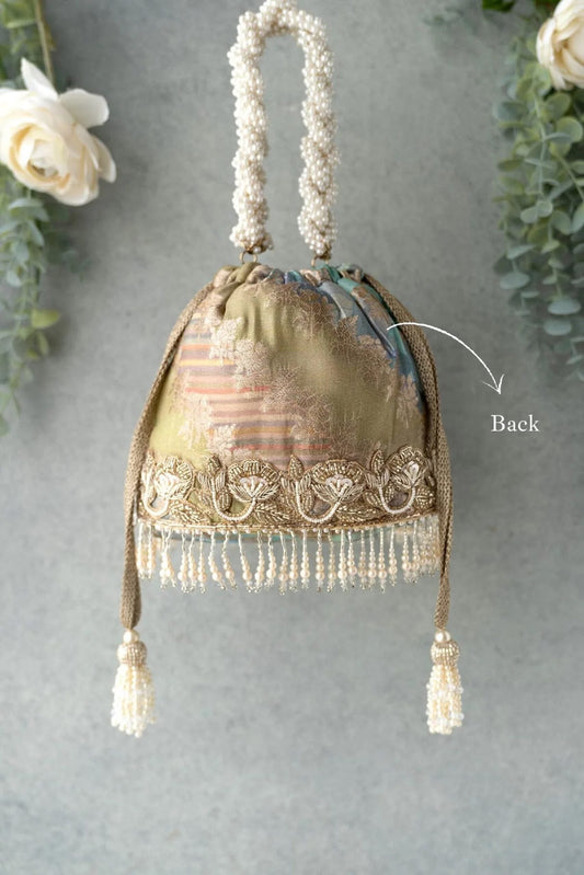 Bridal Fashion Clutch Bag pouch bag, Valentines gift for her Potli Bag