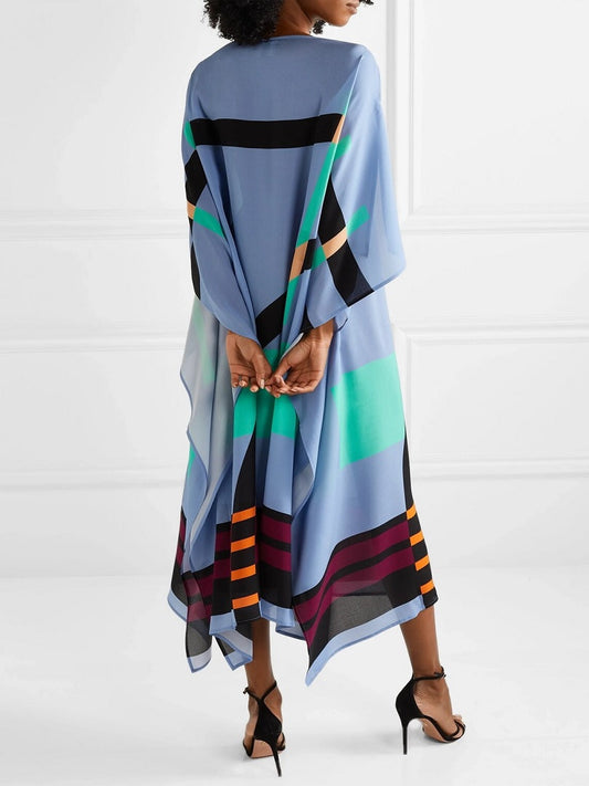 Ocean Breeze Silk Crepe Kaftan J5576